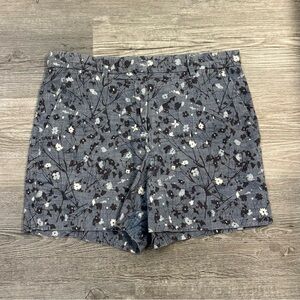 GAP Blue Floral Tailored Shorts
size 8R